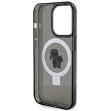 Karl Lagerfeld KLHMP15XHMRSKCK iPhone 15 Pro Max 6.7" black/black hardcase Ring Stand Karl&Choupette MagSafe