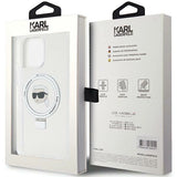 Karl Lagerfeld KLHMP15XHMRSKHH iPhone 15 Pro Max 6.7" white/white hardcase Ring Stand Karl Head MagSafe