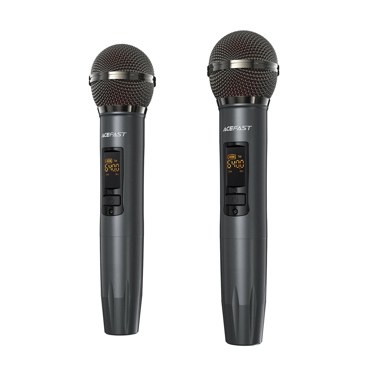Acefast K1 trådløs karaokehøjttaler med 2 mikrofoner - sort