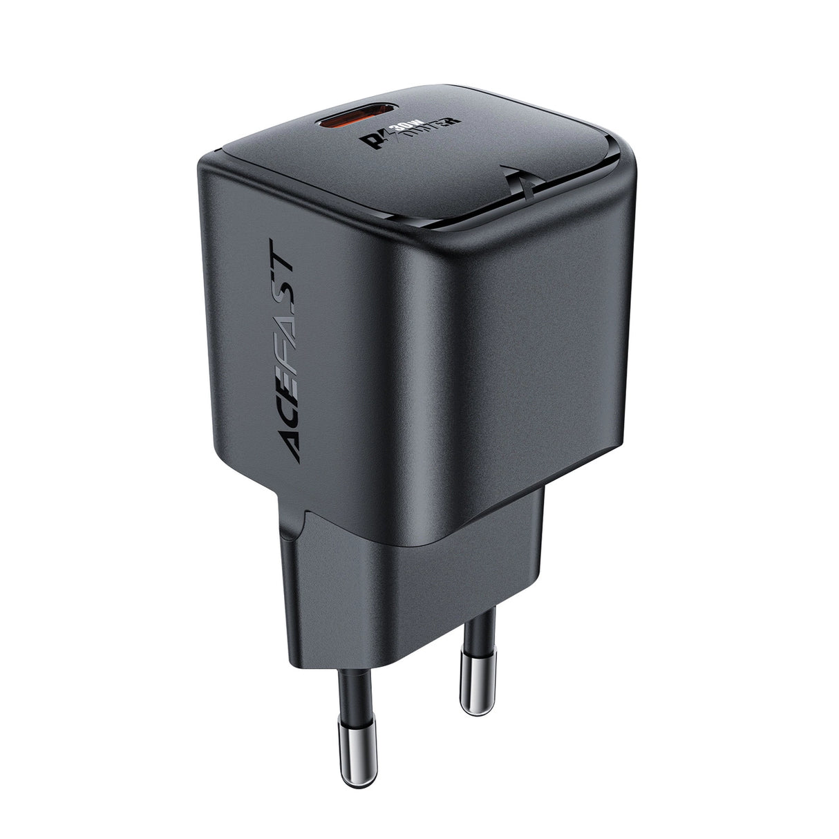 Acefast A77 Mini PD 30W GaN USB-C vægoplader - sort