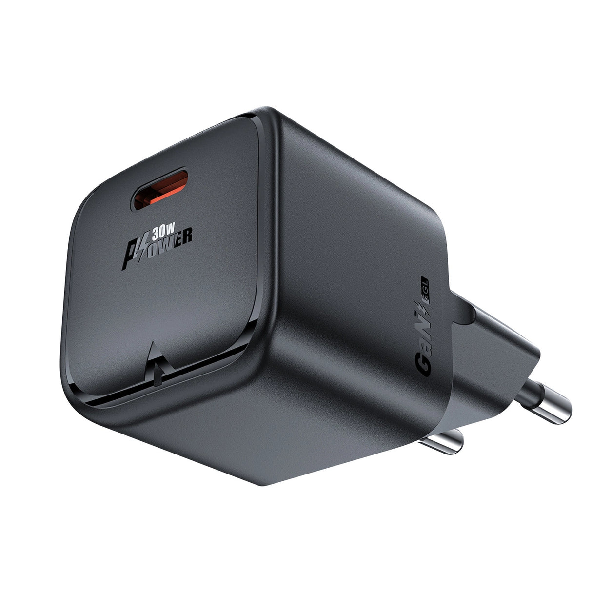 Acefast A77 Mini PD 30W GaN USB-C vægoplader - sort