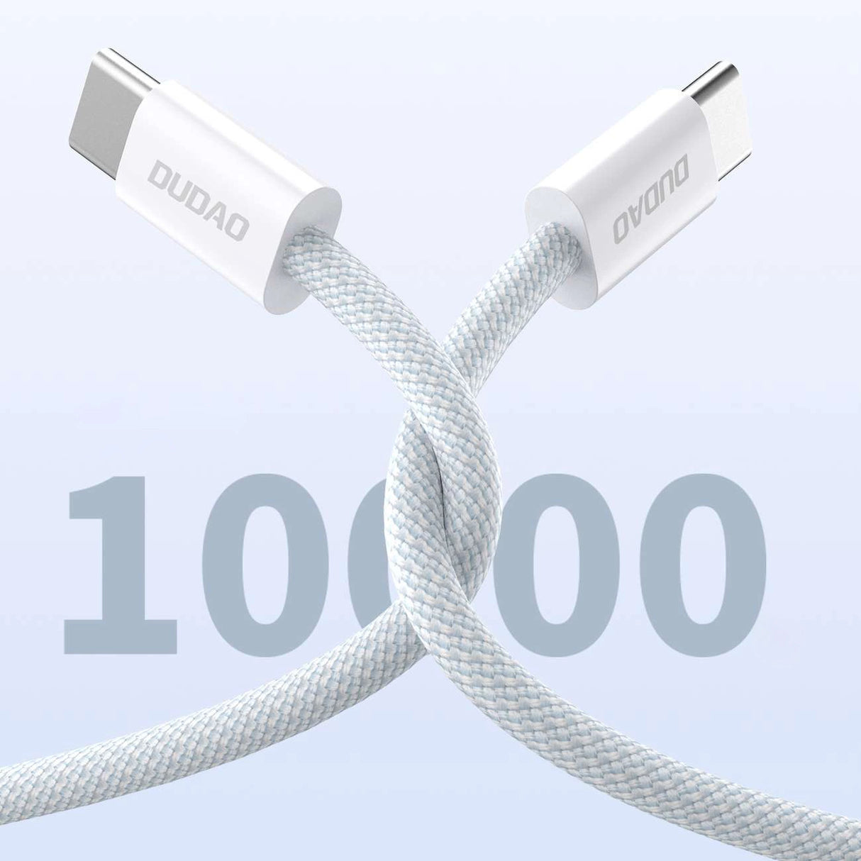 Dudao L6C USB-C - USB-C PD-kabel 30W 1m - lysblå