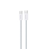 Dudao L6C USB-C - USB-C PD-kabel 30W 1m - lysblå
