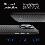 Spigenzo Aramid Mag Case med MagSafe til iPhone 15 Pro Max - Matte Black
