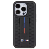 BMW Grip Stand Smooth & Perforeret kuffert til iPhone 15 Pro Max - sort