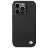 BMW silikone metal logo iPhone 15 Pro Max-kasse - sort