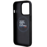 BMW Quilted Tricolor MagSafe-hylster til iPhone 15 Pro - sort