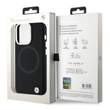 BMW Signature Liquid Silicone MagSafe-foder for iPhone 15 Pro - sort