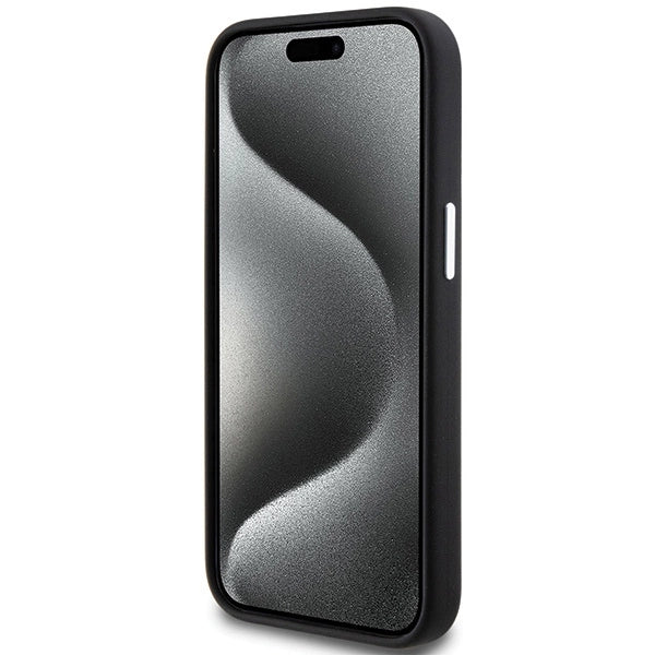 BMW Signature Liquid Silicone MagSafe-foder for iPhone 15 - sort
