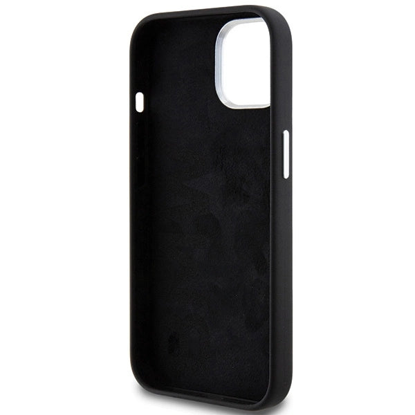 BMW Signature Liquid Silicone MagSafe-foder for iPhone 15 - sort