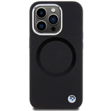BMW Signature Liquid Silicone MagSafe-foder for iPhone 15 Pro Max - sort
