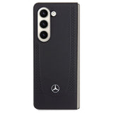 Mercedes læder Urban-kasse til Samsung Galaxy Z Fold 5 - sort