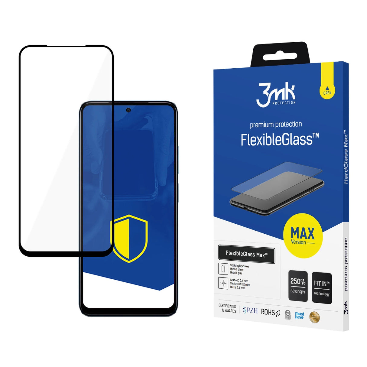 3mk FlexibleGlass MaxTM hybridglas til Xiaomi Redmi Note 12s