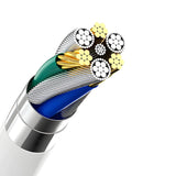 Dudao A4EU USB-A 2.1A vægoplader - hvid + USB-A - Lightning kabel
