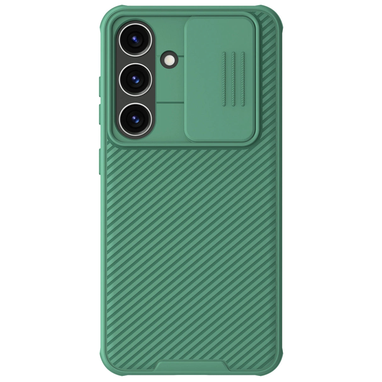 Nillkin CamShield Pro pansret kuffert med kameraomslag til Samsung Galaxy S24+ - grønt