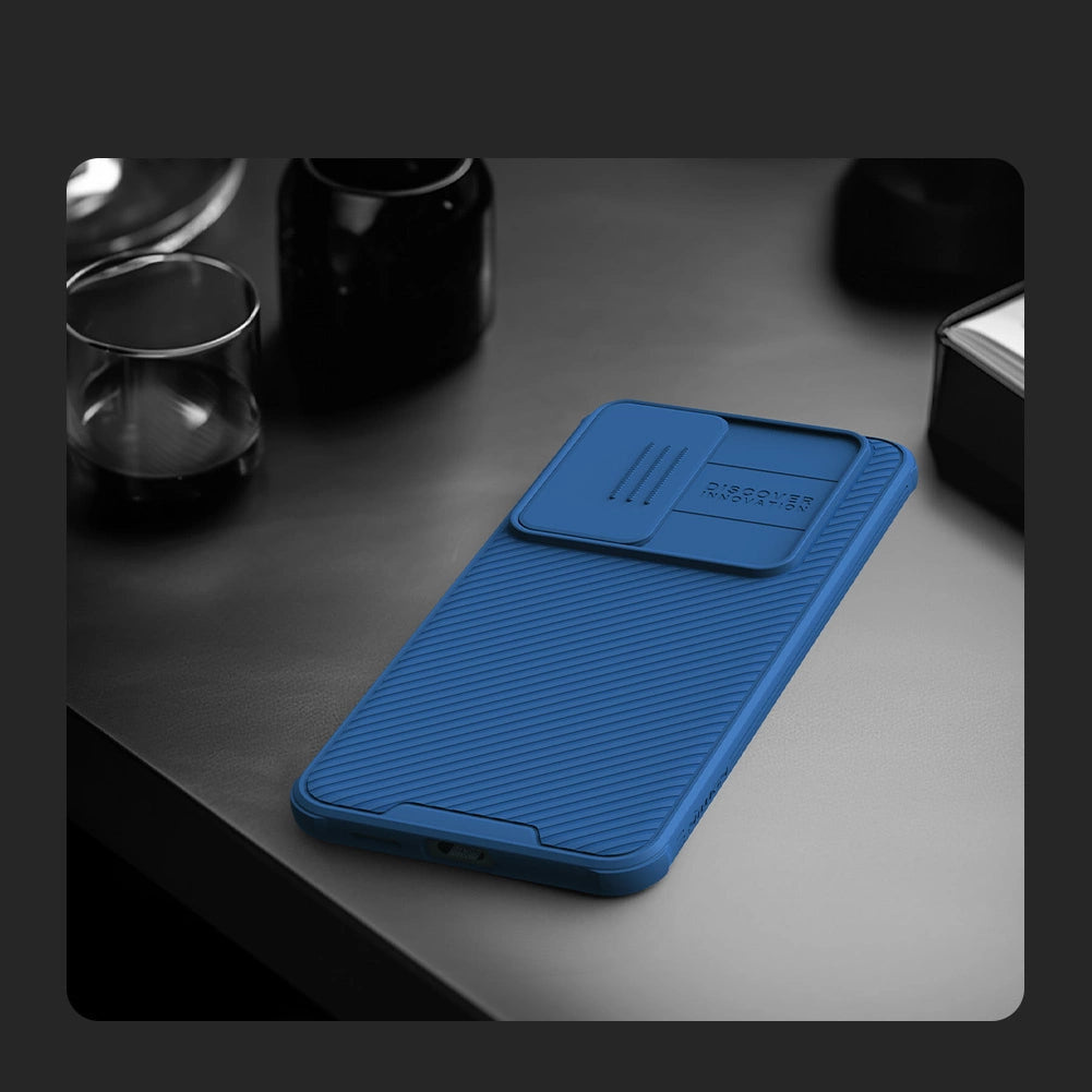 Nillkin CamShield Pro pansret kuffert med kameraomslag til Samsung Galaxy S24+ - grønt