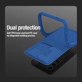 Nillkin CamShield Pro pansret kuffert med kameraomslag til Samsung Galaxy S24+ - grønt