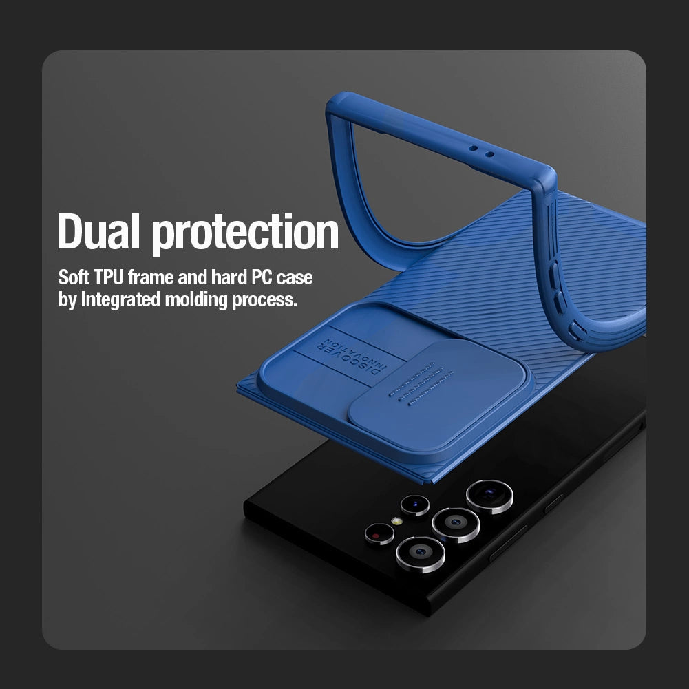 Nillkin CamShield Pro Armored Case med kamerabeskytter til Samsung Galaxy S24 Ultra - sort