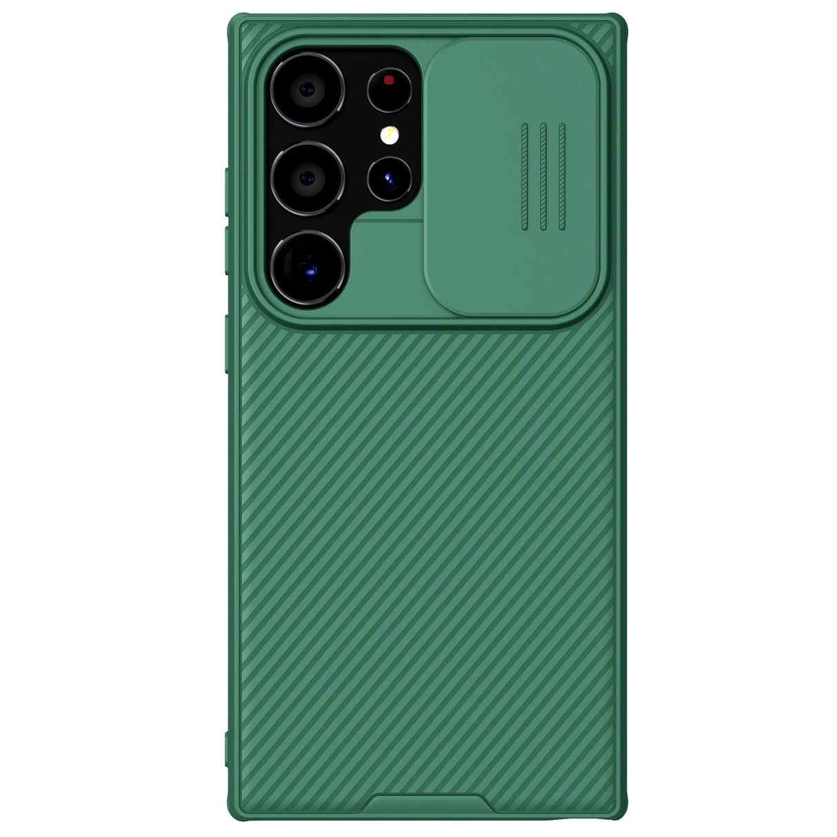 Nillkin CamShield Pro pansret kuffert med kamerabeskytter til Samsung Galaxy S24 Ultra - grønt