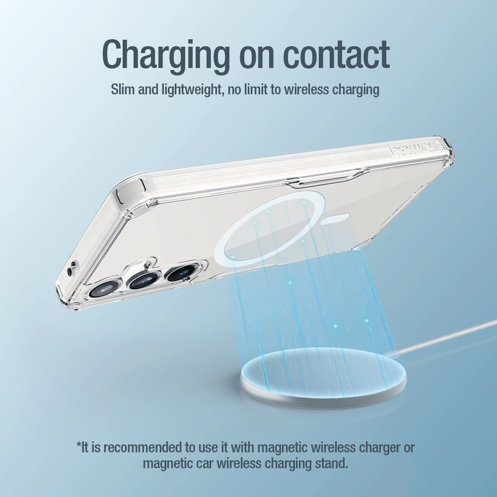 Nillkin Nature Pro pansret kuffert med magnetisk ring til Samsung Galaxy S24 - hvid