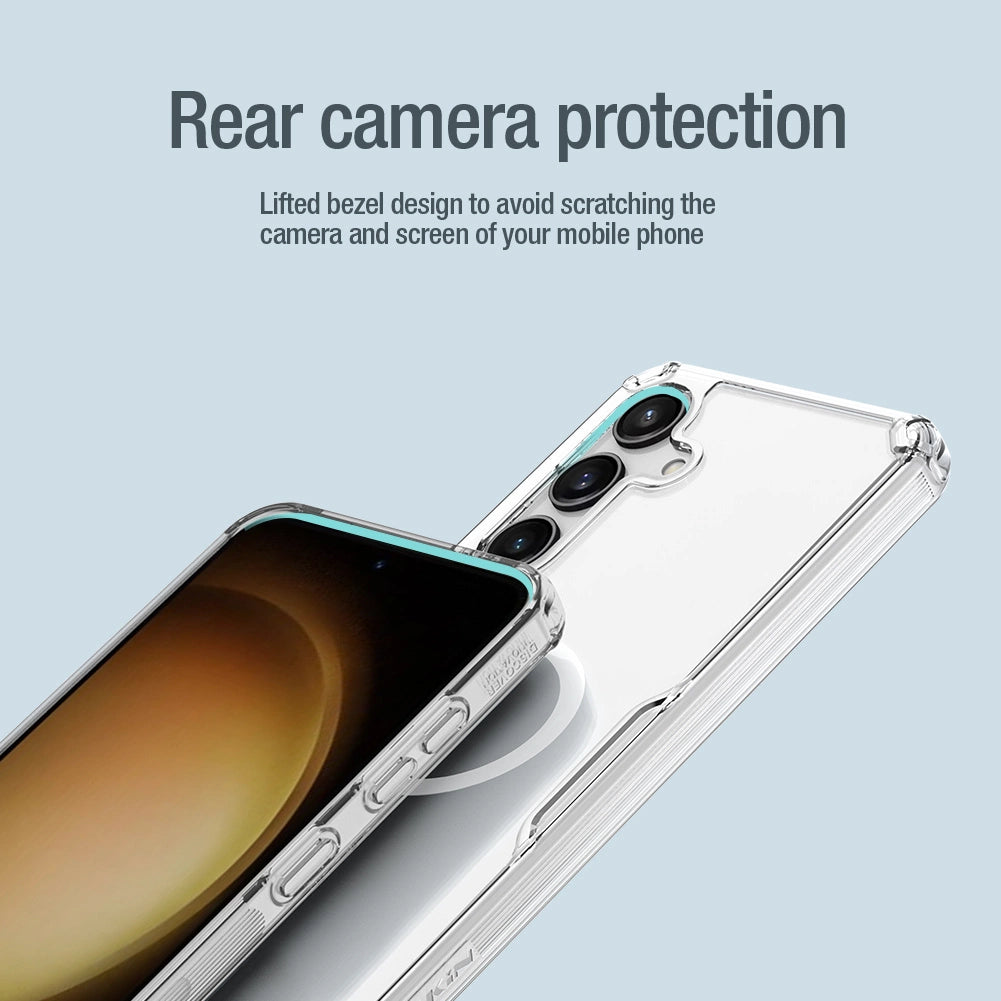 Nillkin Nature Pro pansret kuffert med magnetisk ring til Samsung Galaxy S24 - hvid