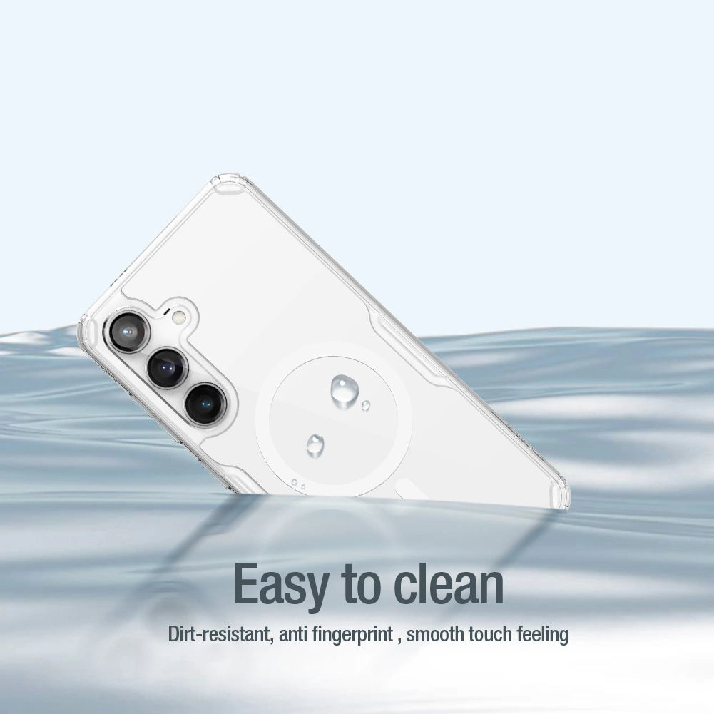Nillkin Nature Pro pansret kuffert med magnetisk ring til Samsung Galaxy S24 - hvid