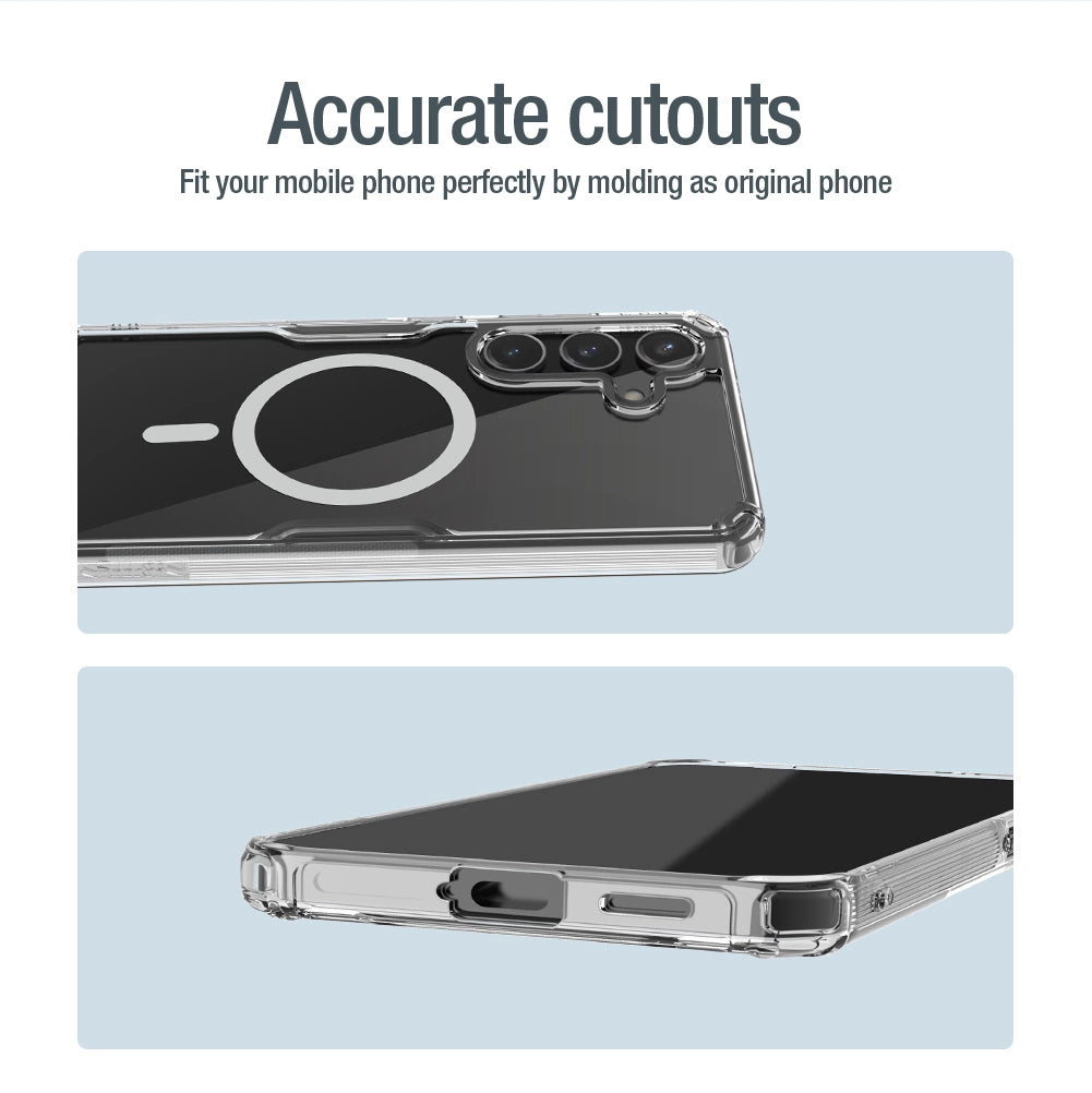 Nillkin Nature Pro pansret kuffert med magnetisk ring til Samsung Galaxy S24 - hvid