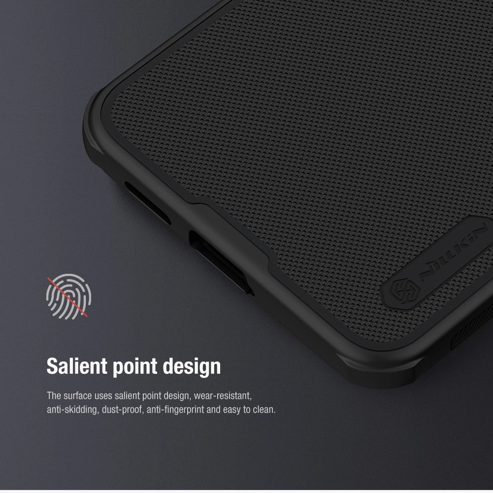Nillkin Super Frosted Shield Pro pansret kuffert til Samsung Galaxy S24+ - blå