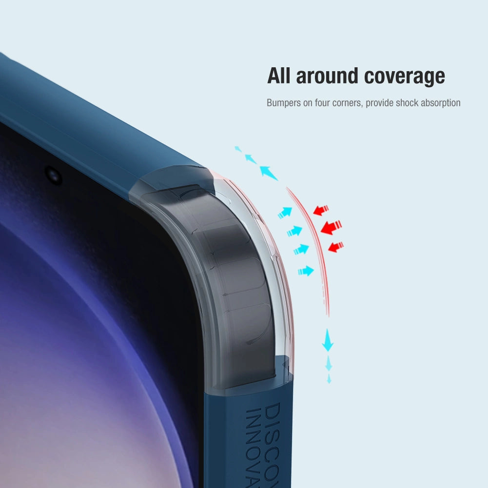 Nillkin Super Frosted Shield Pro pansret kuffert til Samsung Galaxy S24+ - rød