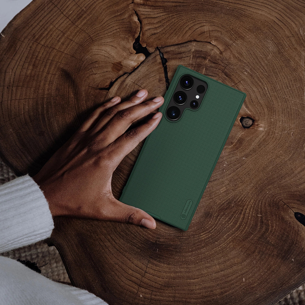 Nillkin Super Frosted Shield Pro pansret kuffert til Samsung Galaxy S24 Ultra - blå