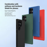 Nillkin Super Frosted Shield Pro pansret kuffert til Samsung Galaxy S24 Ultra - blå