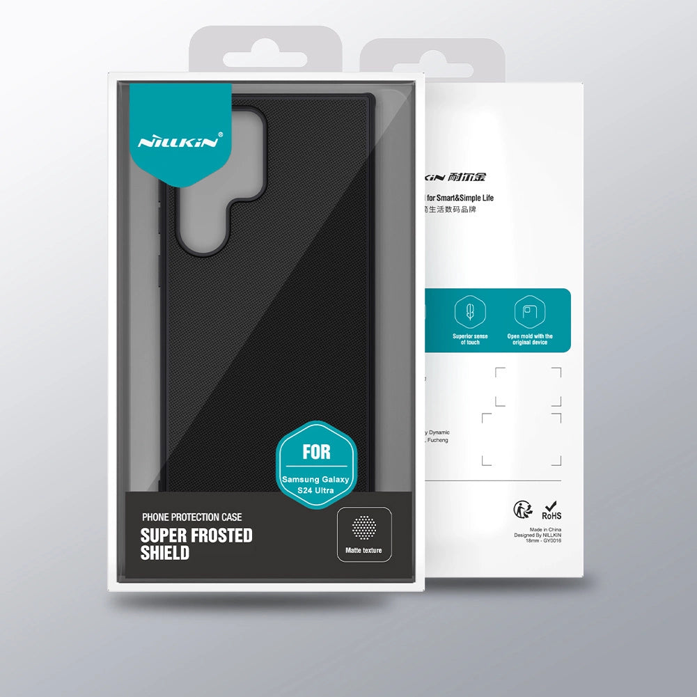 Nillkin Super Frosted Shield Pro pansret kuffert til Samsung Galaxy S24 Ultra - grønt