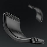 Case for Carbon Case Samsung Galaxy S24+ fleksibelt silikon carbon cover - sort