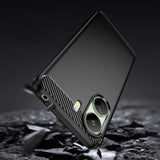 Carbon Case til Xiaomi Redmi 13c Fleksibel silikon Carbon Cover - sort