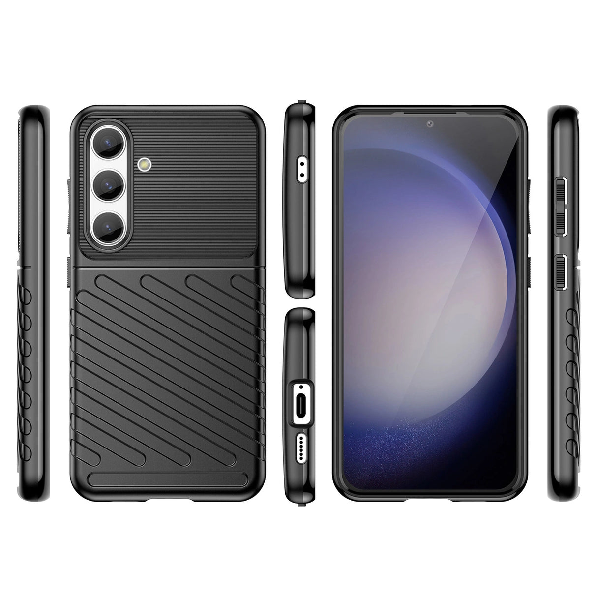 Thunder Case pansret kuffert til Samsung Galaxy S24 - sort