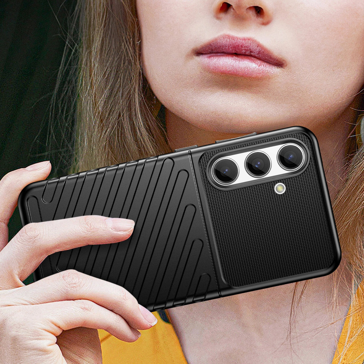 Thunder Case pansret kuffert til Samsung Galaxy S24 - sort