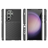 Thunder Case pansret kuffert til Samsung Galaxy S24 Ultra - sort