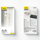 Dudao L7SL USB-A - Lightning 5A kabel 1m - beige