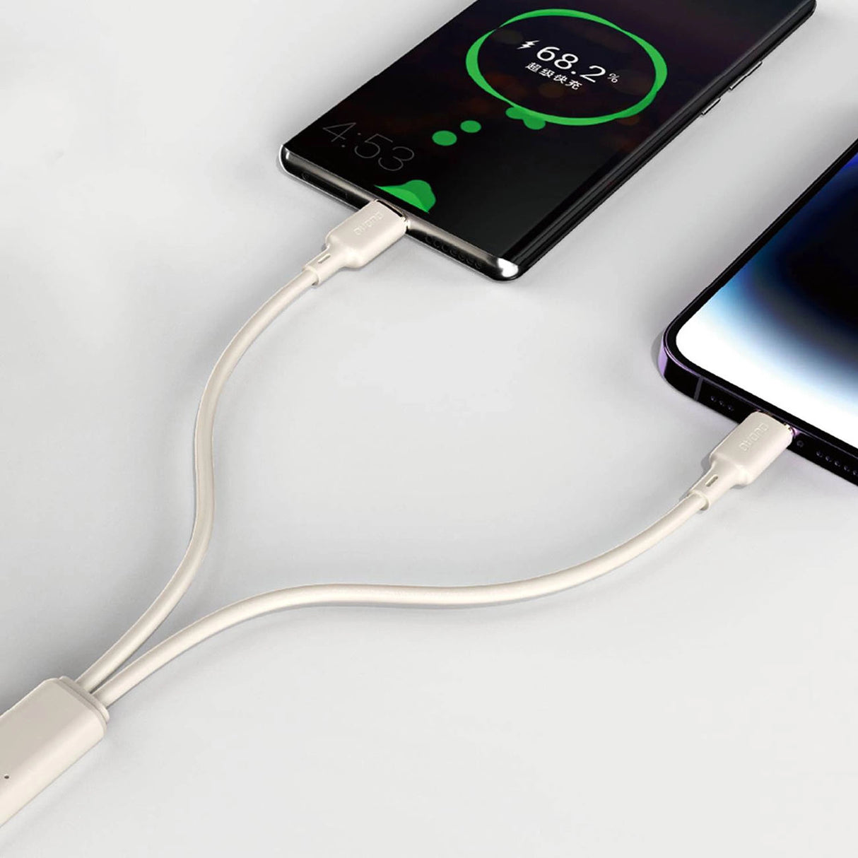 Dudao L7SCL USB-C - Lightning kabel 30W 1m - beige