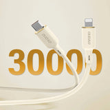 Dudao L7SCL USB-C - Lightning 30W 2m kabel - beige