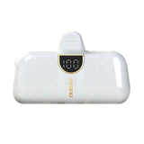 Dudao K20SL 5000mAh mini powerbank med Lightning / USB-C-kontakter - hvid