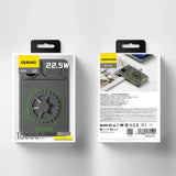 Dudao K24 10000mAh 22.5W USB-A / USB-C powerbank med display - grå