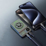 Dudao K24 10000mAh 22.5W USB-A / USB-C powerbank med display - grå