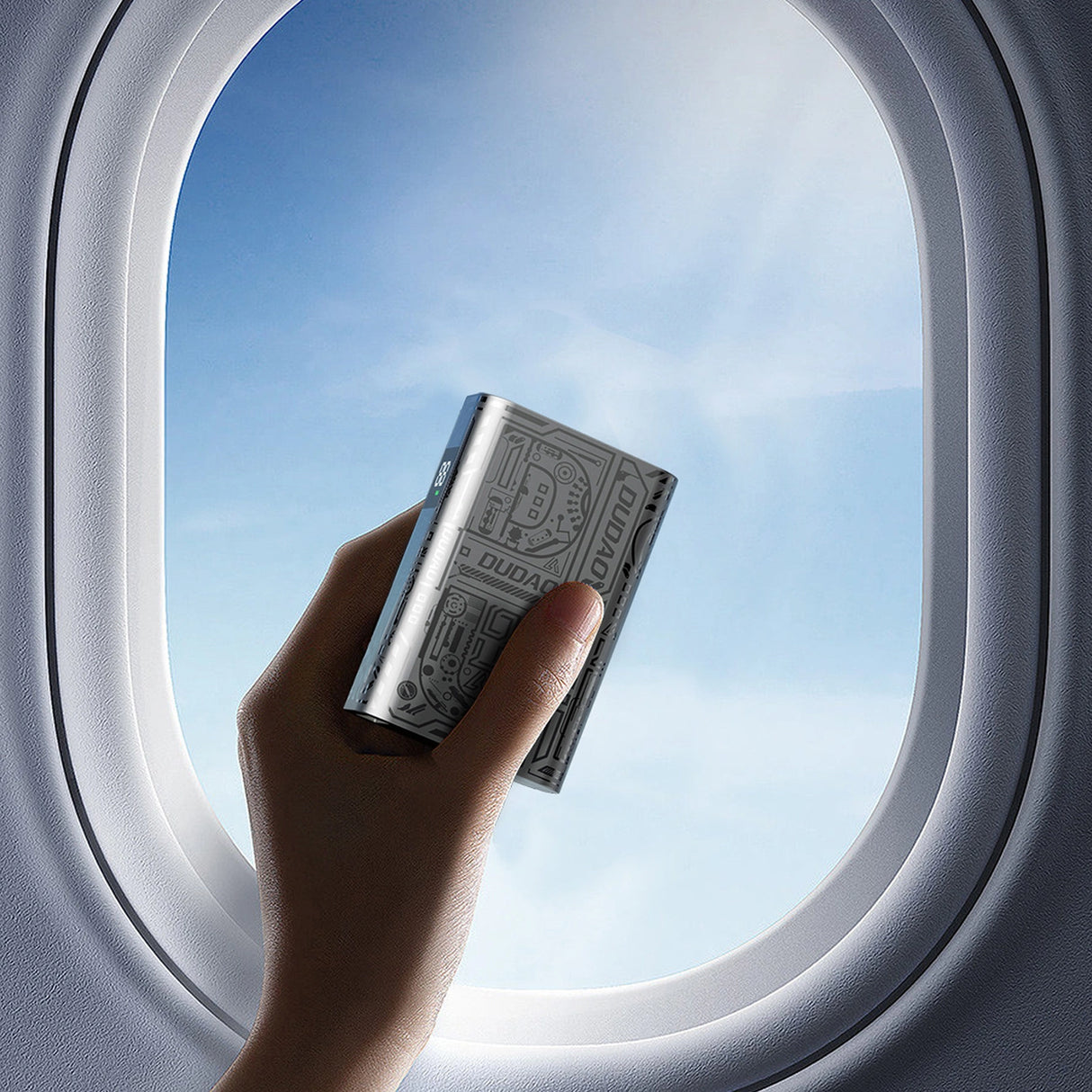 Dudao K20 USB-A / USB-C Powerbank 10000mAh 22,5W - sølv
