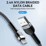 Wozinsky WNBAL1 USB-A / Lightning 2.4A kabel 1 m - sort