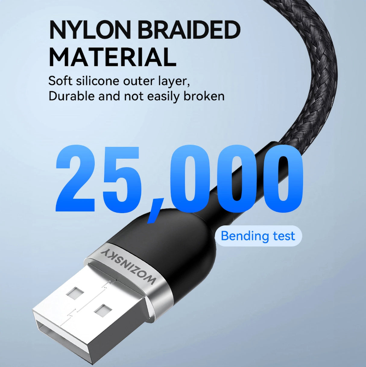 Wozinsky WNBAL1 USB-A / Lightning 2.4A kabel 1 m - sort