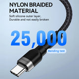 Wozinsky WNBCC1 USB-C / USB-C PD 65W kabel 1 m - sort