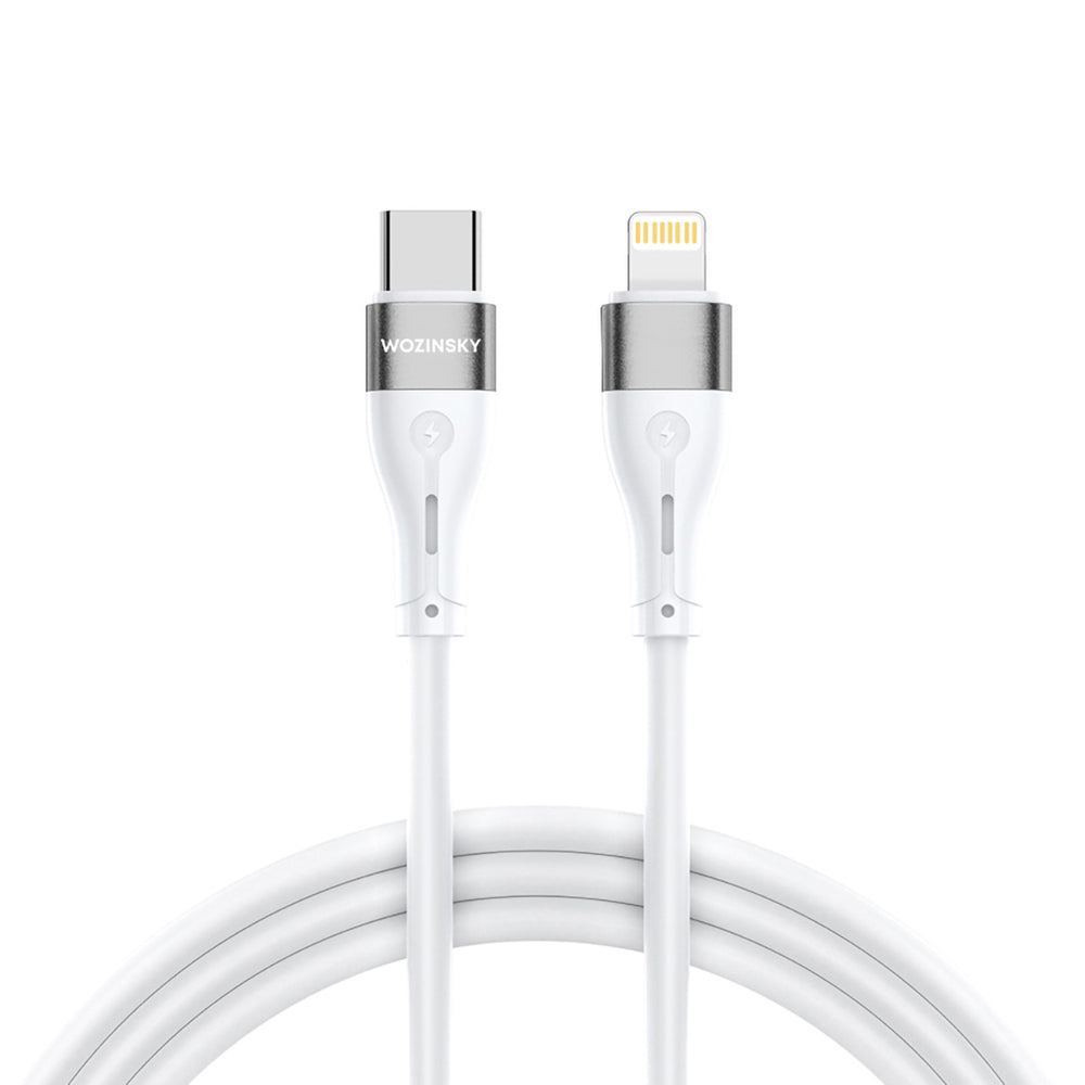 Wozinsky WSTCL1 Lightning / USB-C PD 27W kabel 1 m - hvid