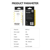 Wozinsky WSTCL2 Lightning / USB-C PD 27W kabel 2 m - hvid