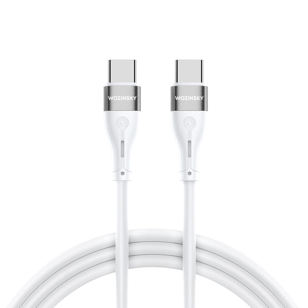Wozinsky WSTCC1 USB-C / USB-C PD 65W kabel 1 m lang - hvid
